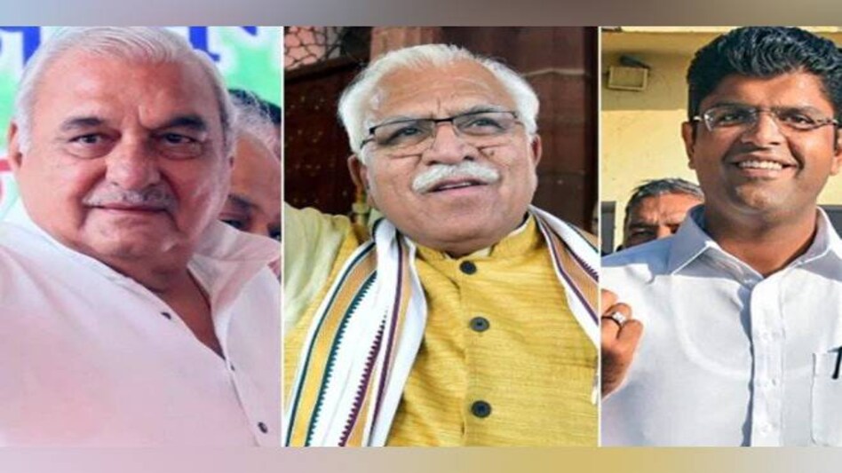 JJP chief Dushyant Chautala is also touted to be the kingmaker in Haryana as his party is leading on around 10-12 seats in its debut elections. JJP chief Dushyant Chautala is also touted to be the kingmaker in Haryana as his party is leading on around 10-12 seats in its debut elections.