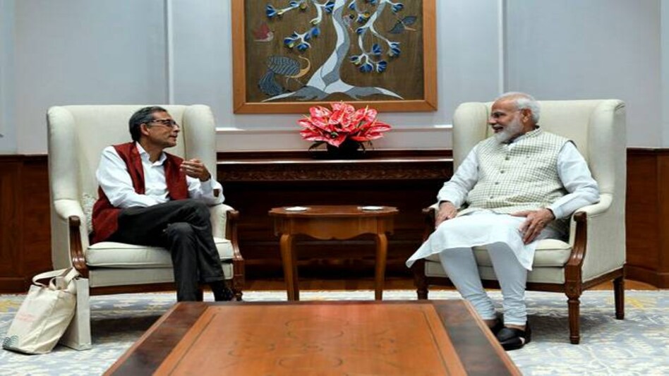 Nobel laureate Abhijit Banerjee met Prime Minister Narendra Modi on Tuesday morning Nobel laureate Abhijit Banerjee met Prime Minister Narendra Modi on Tuesday morning