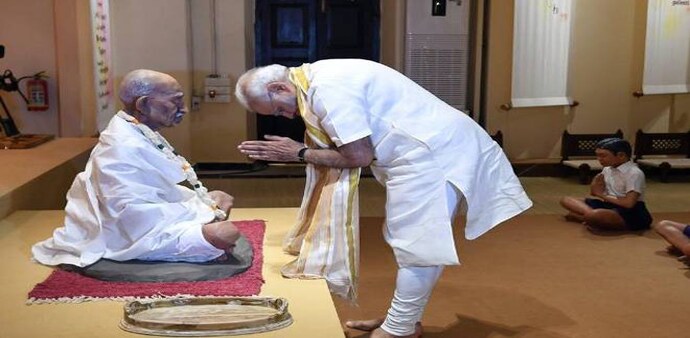 150th Gandhi Jayanti: Prime minister Narendra Modi Wednesday will declare India open defecation-free as he visits the Sabarmati Ashram in Ahmedabad on the occasion of the 150th birth anniversary of Mahatma Gandhi. 150th Gandhi Jayanti: Prime minister Narendra Modi Wednesday will declare India open defecation-free as he visits the Sabarmati Ashram in Ahmedabad on the occasion of the 150th birth anniversary of Mahatma Gandhi.