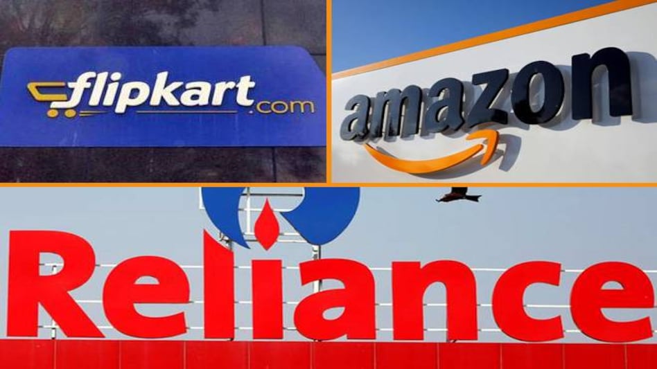 In India, it is going to be a triangular platform battle between Reliance, Amazon and Walmart (Filpkart). In India, it is going to be a triangular platform battle between Reliance, Amazon and Walmart (Filpkart).