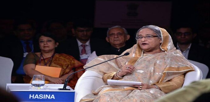 Bangladesh Prime Minister Sheikh Hasina at WEF India Economic Summit / Image source: CII Twitter account Bangladesh Prime Minister Sheikh Hasina at WEF India Economic Summit / Image source: CII Twitter account