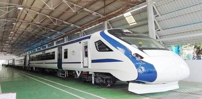 The Vande Bharat Express will reduce the journey time between Delhi-Katra by eight hours. The Vande Bharat Express will reduce the journey time between Delhi-Katra by eight hours.