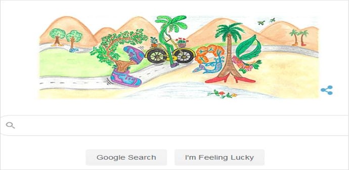 Children's Day India: Google Doodle made by seven-year-old Children's Day India: Google Doodle made by seven-year-old