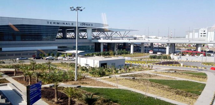 Total 32 flights have been diverted from Delhi airport on Sunday morning due to bad weather, airport officials said Total 32 flights have been diverted from Delhi airport on Sunday morning due to bad weather, airport officials said