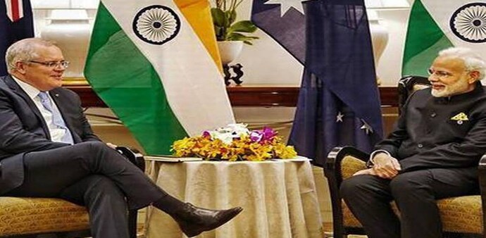 Prime Minister Narendra Modi and Australian Prime Minister Scott Morrison (Photo: PTI) Prime Minister Narendra Modi and Australian Prime Minister Scott Morrison (Photo: PTI)