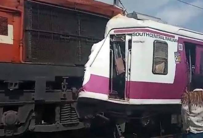 Trains collide head-on in Hyderabad; 10 injured,  rescue operation underway