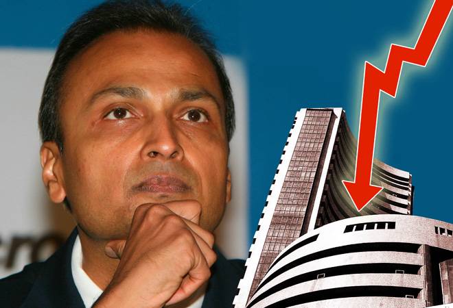 The market value of Anil Ambani's Reliance Group companies crashed to Rs 2,361 crore, from the peak of over Rs 4 lakh crore in 2008 The market value of Anil Ambani's Reliance Group companies crashed to Rs 2,361 crore, from the peak of over Rs 4 lakh crore in 2008