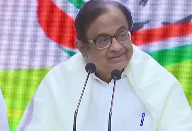 P Chidambaram addresses the media after his exit from jail P Chidambaram addresses the media after his exit from jail