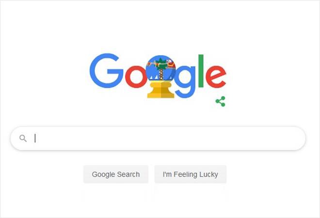 Google Doodle celebrates holiday season with Santa, reindeer sleigh illustration