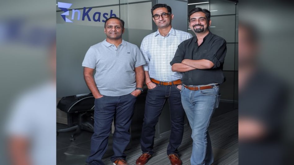 EnKash co-founders Naveen Bindal, Hemant Vishnoi and Yadvendra Tyagi (left to right) EnKash co-founders Naveen Bindal, Hemant Vishnoi and Yadvendra Tyagi (left to right)