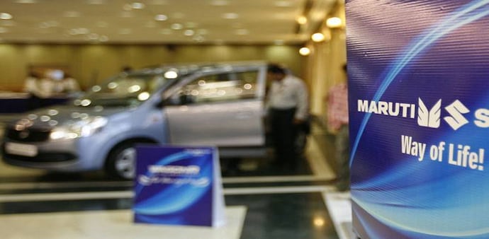 Share price of Maruti Suzuki opened at Rs 7,000 and hit an intra day low of Rs 6,969 Share price of Maruti Suzuki opened at Rs 7,000 and hit an intra day low of Rs 6,969