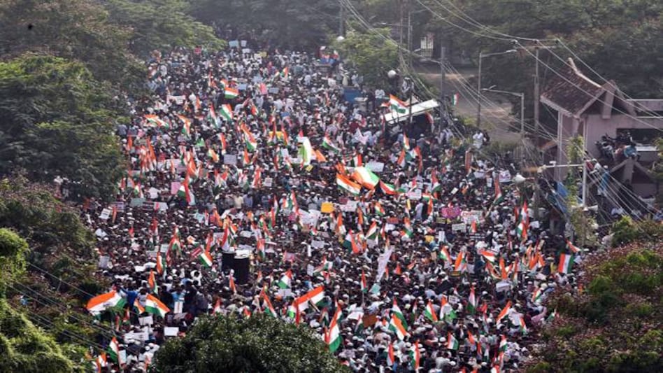 Anti-CAA protests: Hyderabad witnessed a 'Million March' Anti-CAA protests: Hyderabad witnessed a 'Million March'