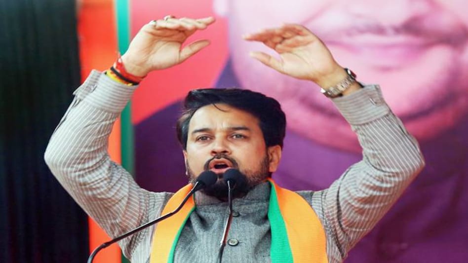 Anurag Thakur penalised by EC for his comments Anurag Thakur penalised by EC for his comments