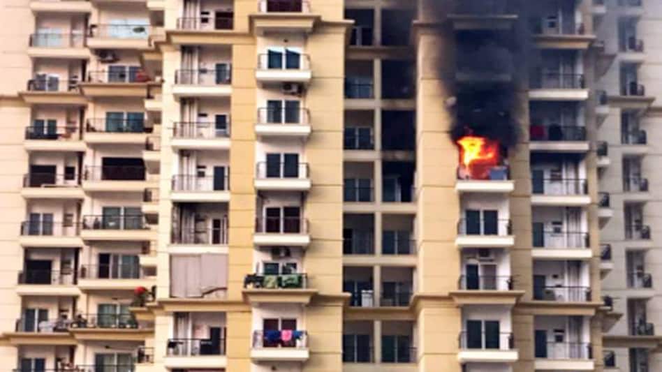 The fire has been doused, no injuries reported. The fire has been doused, no injuries reported.