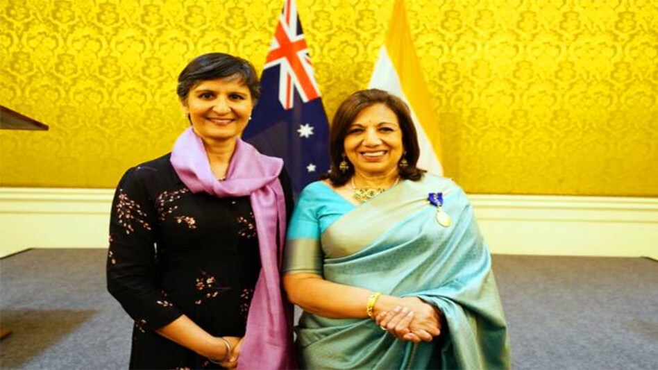 Kiran Mazumdar-Shaw receives highest civilian honour in Australia Kiran Mazumdar-Shaw receives highest civilian honour in Australia