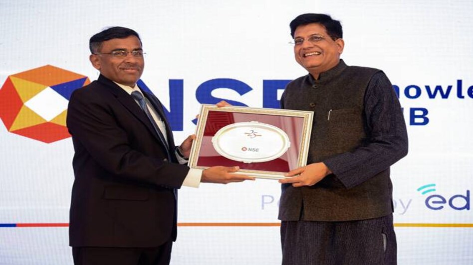 Speaking at the event, Goyal expressed interest to partner with the NSE Knowledge Hub for the benefit of Railways employees Speaking at the event, Goyal expressed interest to partner with the NSE Knowledge Hub for the benefit of Railways employees