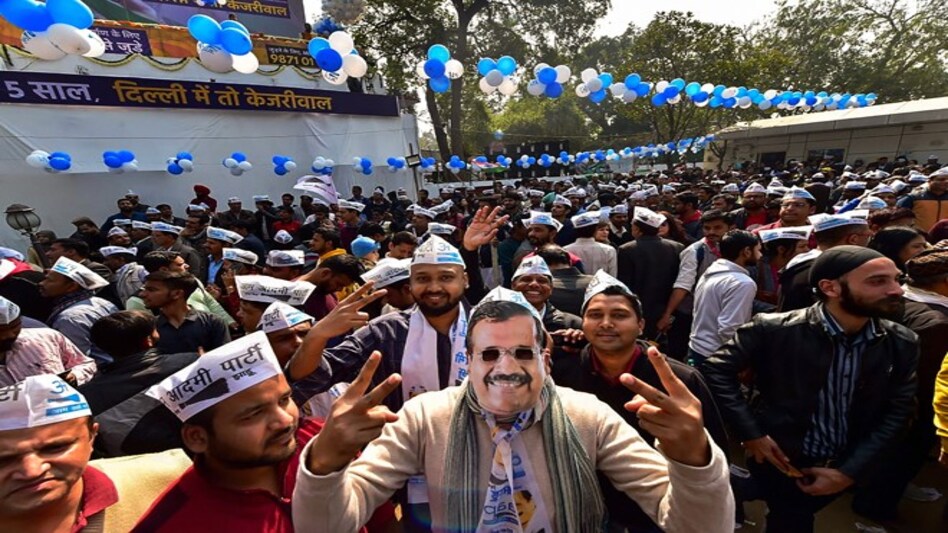 Delhi election results: Arvind Kejriwal is set for a third term (Photo credit: PTI) Delhi election results: Arvind Kejriwal is set for a third term (Photo credit: PTI)