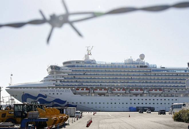 The British Diamond Princess cruise ship carrying 3,711 people on board was kept in quarantine off the coast of Yokohama, Japan, for a month. Photo: AP The British Diamond Princess cruise ship carrying 3,711 people on board was kept in quarantine off the coast of Yokohama, Japan, for a month. Photo: AP