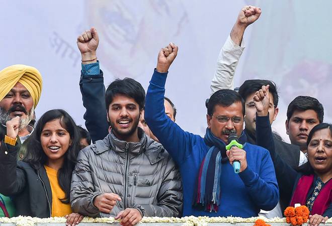 AAP won 62 seats out of 70 constituencies AAP won 62 seats out of 70 constituencies