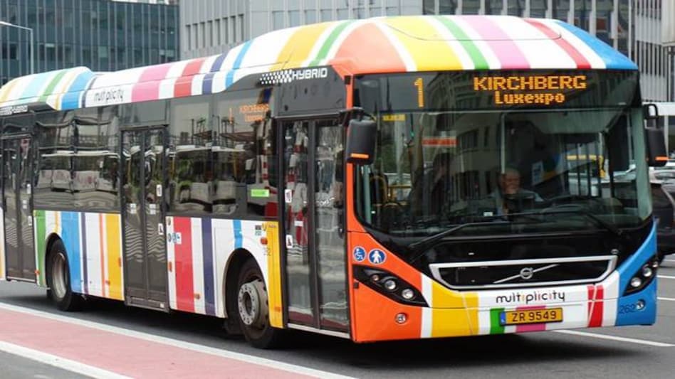 A bus in Luxembourg A bus in Luxembourg