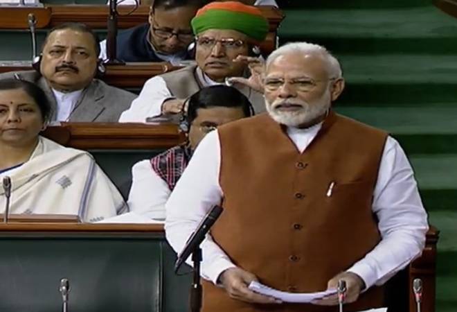Prime Minister Narendra Modi in Lok Sabha Prime Minister Narendra Modi in Lok Sabha