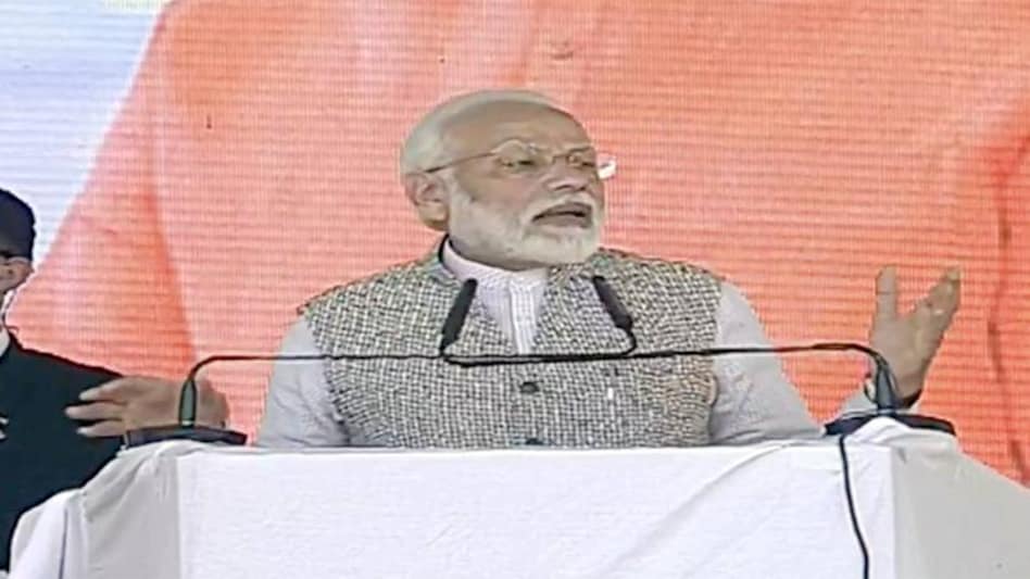 Prime Minister Narendra Modi speaking at inauguration of Deendayal Upadhyaya's statue in Varanasi Prime Minister Narendra Modi speaking at inauguration of Deendayal Upadhyaya's statue in Varanasi
