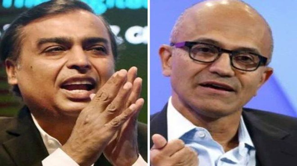 Reliance Industries Ltd (RIL) chairman Mukesh Ambani was in conversation with Microsoft CEO Satya Nadella at Future Decoded CEO Summit in Mumbai on Monday Reliance Industries Ltd (RIL) chairman Mukesh Ambani was in conversation with Microsoft CEO Satya Nadella at Future Decoded CEO Summit in Mumbai on Monday