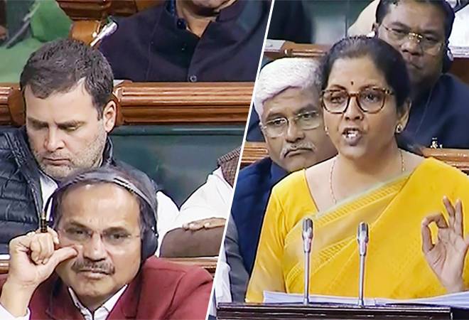 Rahul Gandhi and other Congress leader tear into Sitharaman's Budget speech