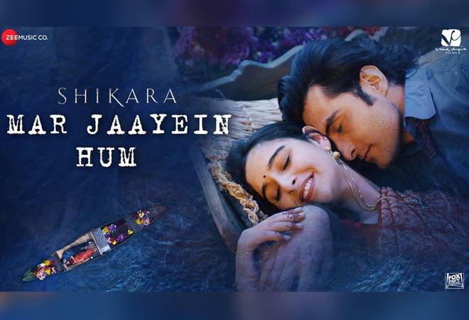 A still from Shikara featuring Aadil Khan and Sadia A still from Shikara featuring Aadil Khan and Sadia