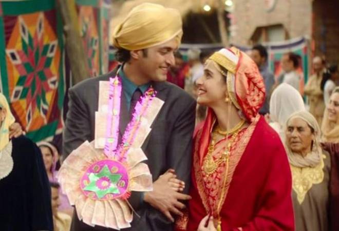 A still from Shikara featuring Aadil Khan and Sadia A still from Shikara featuring Aadil Khan and Sadia