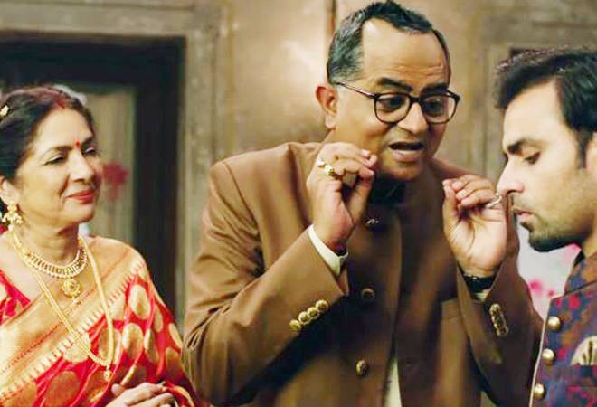 Jitender Kumar, Neena Gupta and Gajraj Rao in a still from the film Jitender Kumar, Neena Gupta and Gajraj Rao in a still from the film