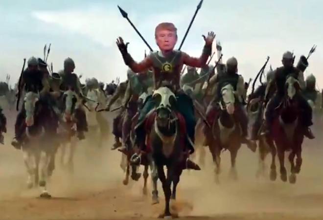 Trump as Baahubali-clip from @Solmemes1 Trump as Baahubali-clip from @Solmemes1