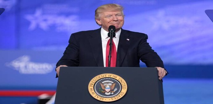 Donald Trump is expected to get a roaring welcome by lakhs of people when he arrives in Ahmedabad Donald Trump is expected to get a roaring welcome by lakhs of people when he arrives in Ahmedabad