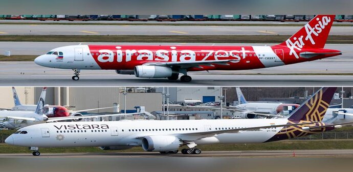 Both Vistara and AirAsia India commenced operations around the same time though Vistara has grown to be slightly bigger with 41 aircraft in its fleet covering 36 destinations in India and abroad Both Vistara and AirAsia India commenced operations around the same time though Vistara has grown to be slightly bigger with 41 aircraft in its fleet covering 36 destinations in India and abroad