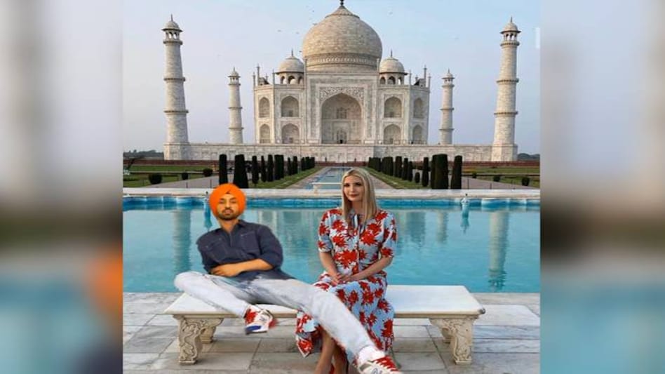 Diljit Dosanjh posted a photoshopped picture of himself with Ivanka Trump in front of Taj Mahal Diljit Dosanjh posted a photoshopped picture of himself with Ivanka Trump in front of Taj Mahal