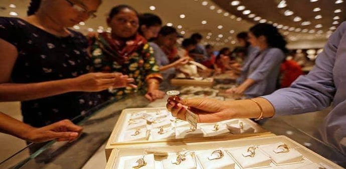 Gaining ground on geopolitical tensions, retail gold prices for 24 karats in Delhi, spiked to a record Rs 42,700 per 10 gm Gaining ground on geopolitical tensions, retail gold prices for 24 karats in Delhi, spiked to a record Rs 42,700 per 10 gm