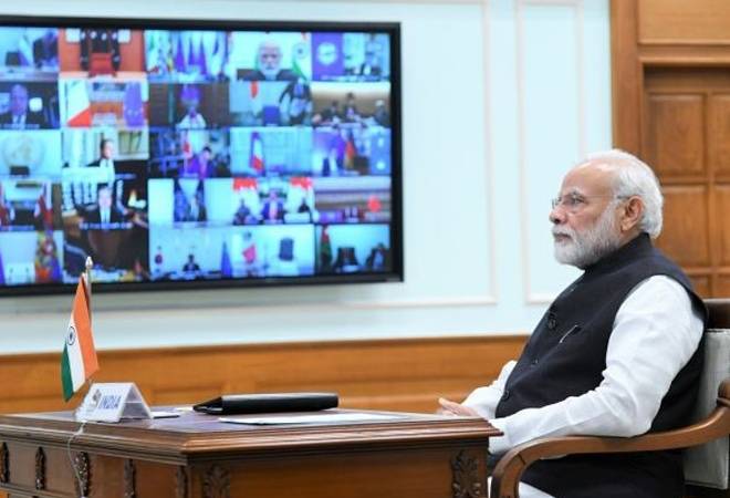 PM Modi joined G20 virtual summit in which various world leaders discussed ways to fight coronavirus. PM Modi joined G20 virtual summit in which various world leaders discussed ways to fight coronavirus.