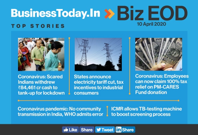 Biz EOD: Indians withdrew Rs 84,461 cr cash; PM-CARES Fund goes tax-free; WHO admits error