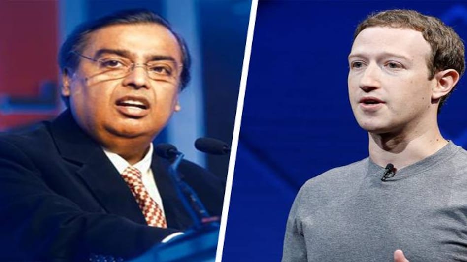 Facebook founder and CEO Mark Zuckerberg and Reliance Industries Chairman Mukesh Ambani Facebook founder and CEO Mark Zuckerberg and Reliance Industries Chairman Mukesh Ambani