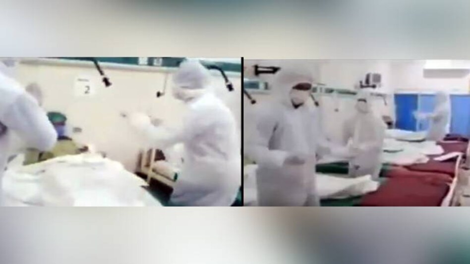 Doctors were dancing to the popular song 'Chitta Chola' Doctors were dancing to the popular song 'Chitta Chola'