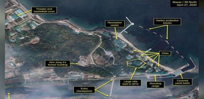 Satellite Image of KIm Jong Un's train (Source: Reuters) Satellite Image of KIm Jong Un's train (Source: Reuters)
