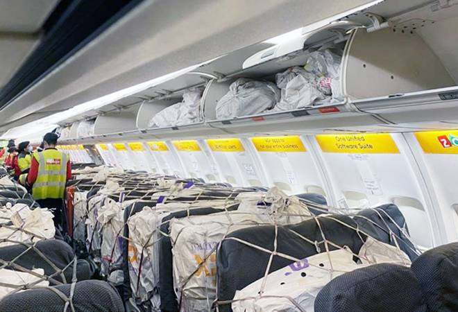 SpiceJet operates India's first cargo-on-seat flight SpiceJet operates India's first cargo-on-seat flight