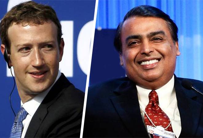 Mark Zuckerberg, Facebook CEO and Mukesh Ambani, RIL Chairman Mark Zuckerberg, Facebook CEO and Mukesh Ambani, RIL Chairman