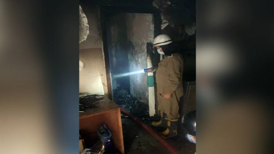 Eight fire tenders were rushed to the Cygnus Orthocare Hospital Eight fire tenders were rushed to the Cygnus Orthocare Hospital