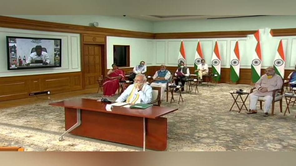 Prime Minister Narendra Modi interacts with Chief Ministers Prime Minister Narendra Modi interacts with Chief Ministers