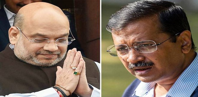 Union Home Minister Amit Shah and Delhi Chief Minister Arvind Kejriwal Union Home Minister Amit Shah and Delhi Chief Minister Arvind Kejriwal