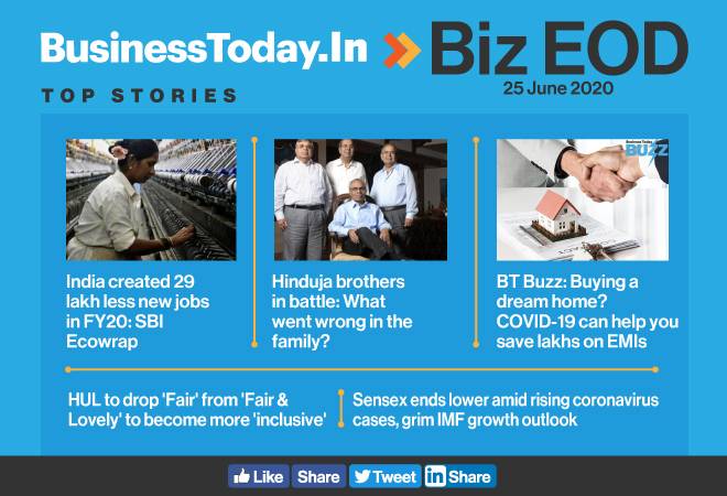 Biz EOD: Job scenario turns dire; reason behind Hinduja brothers' tiff; COVID hits Sensex