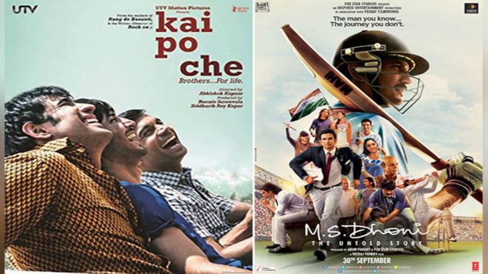 Kai Po Che! and M.S Dhoni: The Untold Story, two of Rajput's most popular films Kai Po Che! and M.S Dhoni: The Untold Story, two of Rajput's most popular films