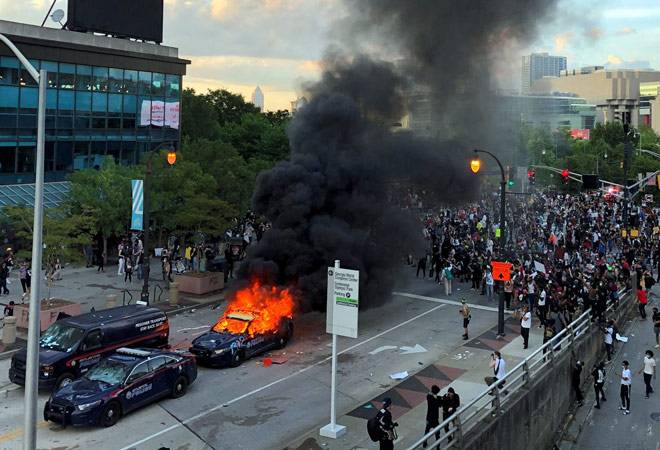 The additional officers will be deployed in areas where violence broke out and property was damage during the previous night's protests - specifically in lower Manhattan and Downtown Brooklyn The additional officers will be deployed in areas where violence broke out and property was damage during the previous night's protests - specifically in lower Manhattan and Downtown Brooklyn
