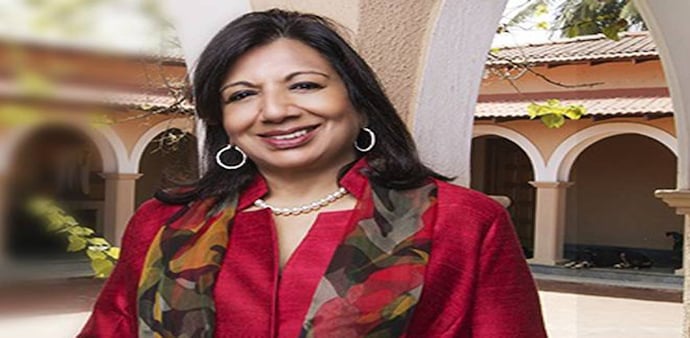 Kiran Mazumdar-Shaw is the world's second woman to hold the title, following Olivia Lum of Hyflux Limited from Singapore in 2011 Kiran Mazumdar-Shaw is the world's second woman to hold the title, following Olivia Lum of Hyflux Limited from Singapore in 2011